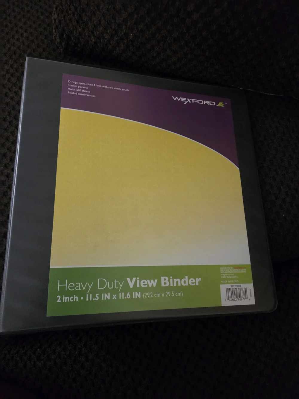 Heavy Duty View Binder - Black
